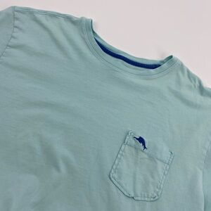 Tommy Bahama T Shirt Mens Large Blue Pima Cotton Relax Vacation Coastal Island
